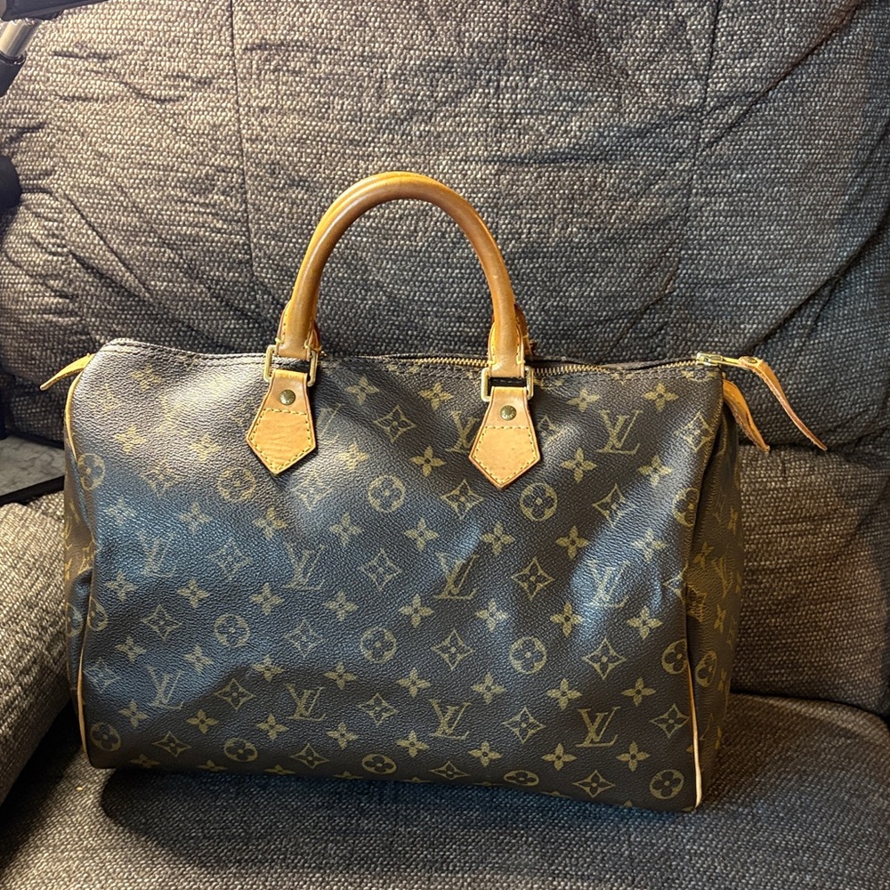 Louis Vuitton Speedy 35 Monogram Canvas Boston Bag Vintage - Picture 3 of 17